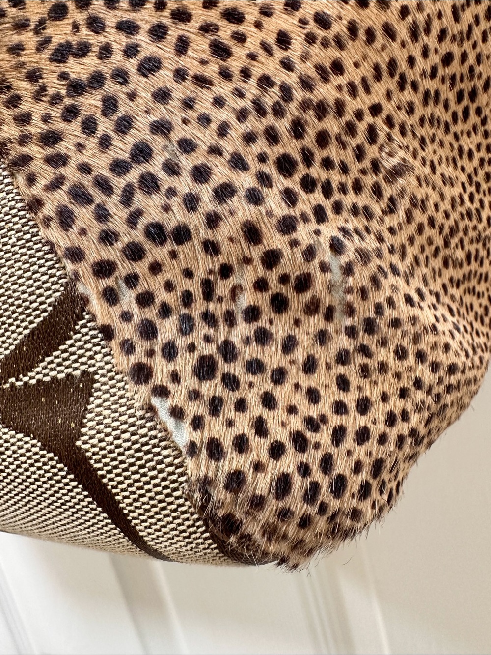 Coach Bleecker Patchwork Signature Jacquard Leather Animal Print Large Tote Y2K - Picture 14 of 17
